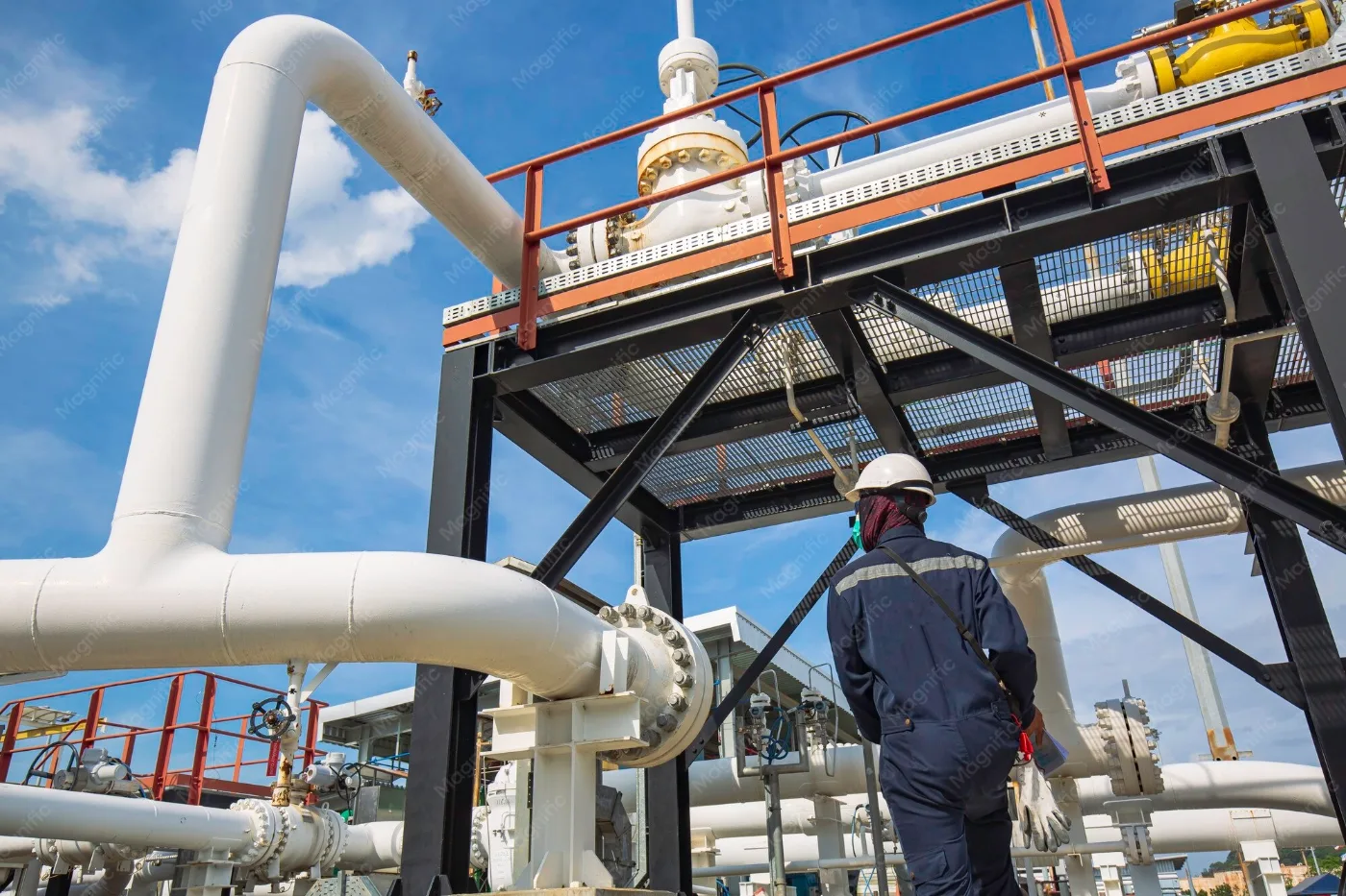 Inspección técnica en estación de válvulas